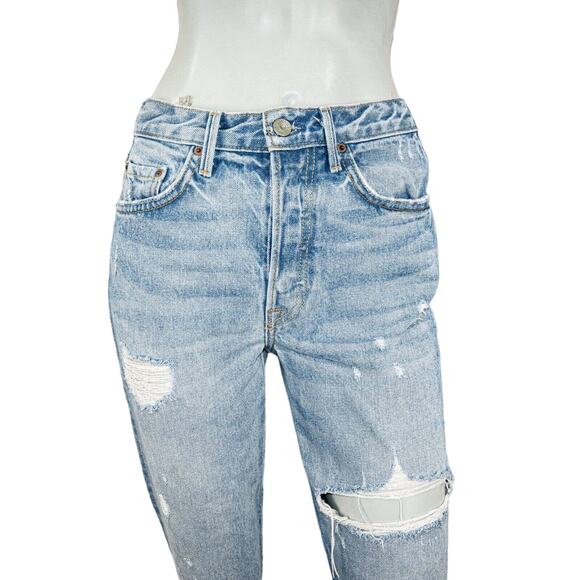 GRLFRND $215 Karolina High Rise Straight Crop Jeans A little more love Size 26 - Picture 9 of 12